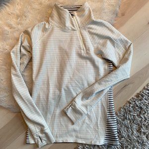 KYODAN Light Gray & Striped Athletic Quarter Zip S